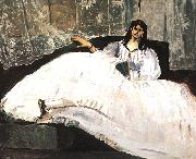 Edouard Manet Bauldaire's Mistress Reclining Spain oil painting reproduction
